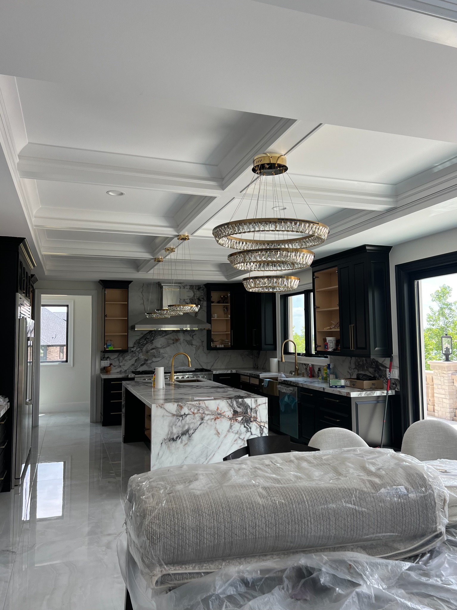 Black and white kitchen remodel
